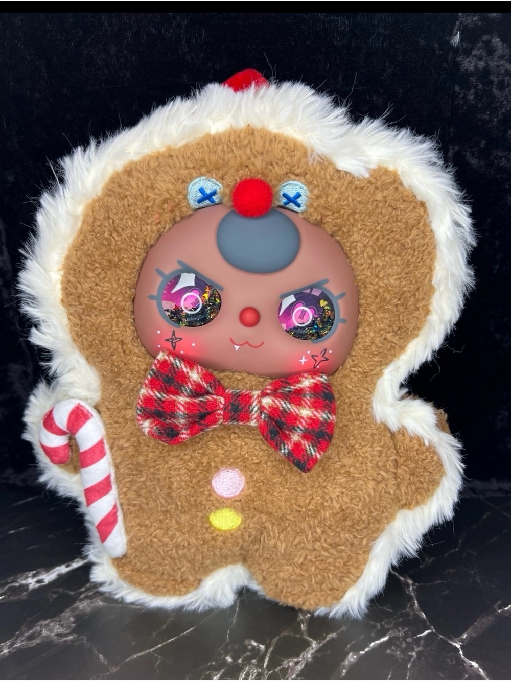 Baby Three Christmas 400% Gingerbread Man Plush Custom Face